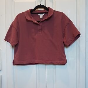 Athleta Kids Maroon Polo Shirt